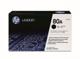 CF280A Lézertoner LaserJet Pro 400 M401 sorozat, M425 nyomtatókhoz, HP 80A, fekete, 2,7k