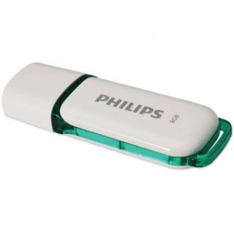 Pendrive, 8GB, USB 2.0, PHILIPS "Snow", fehér
